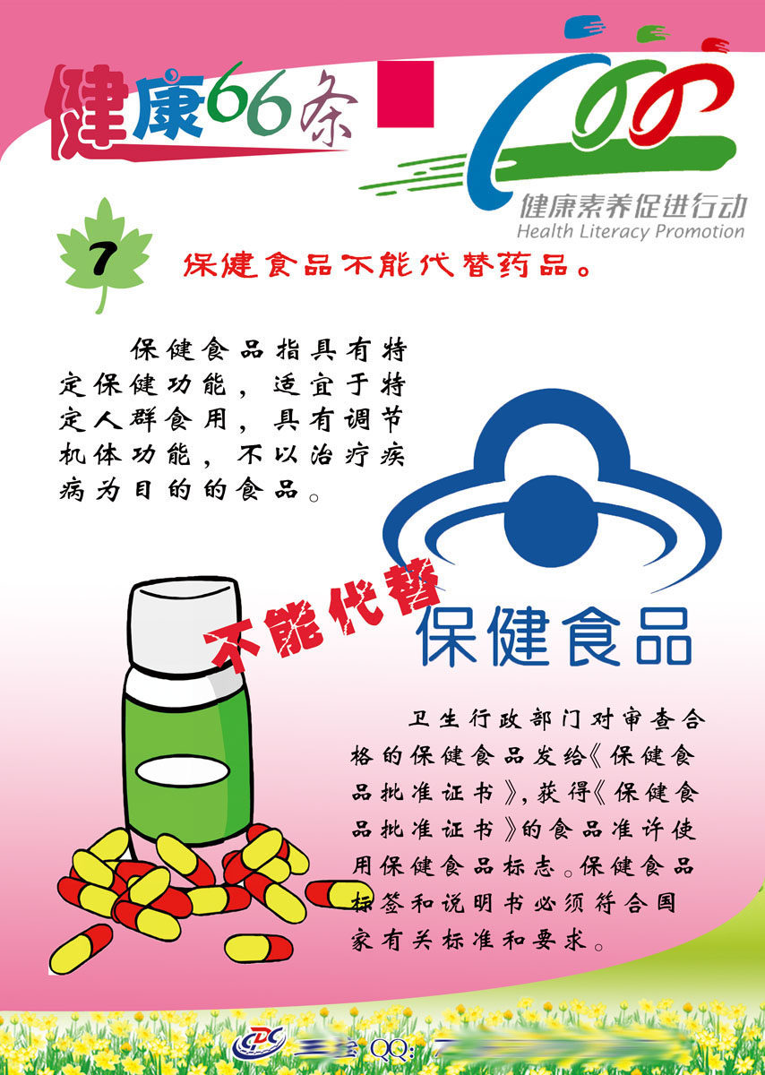 599办公装饰海报展板素材232健康素养66条(5)