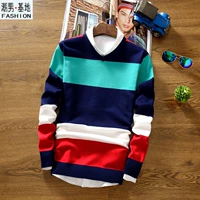 Mùa xuân và mùa thu mặc 13-14-15-16-17 tuổi cậu bé áo len học sinh trung học cơ sở đan áo sơ mi mỏng phần áo trẻ áo khoác nam