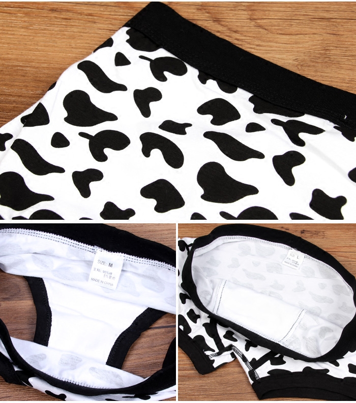 cow print swim trunks