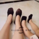 Vớ vớ nữ vớ Hàn Quốc ma thuật vớ vô hình nông cạn vớ chống trượt đặt mùa thu đen vớ ngắn chân vớ tất dày thu đông Vớ mắt cá chân