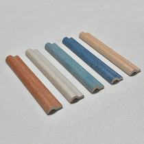 Ceramic Ohm wire sideline brick closed edge Article Yangangle line waist line imitation ancient five colorful rock length 300mm layering