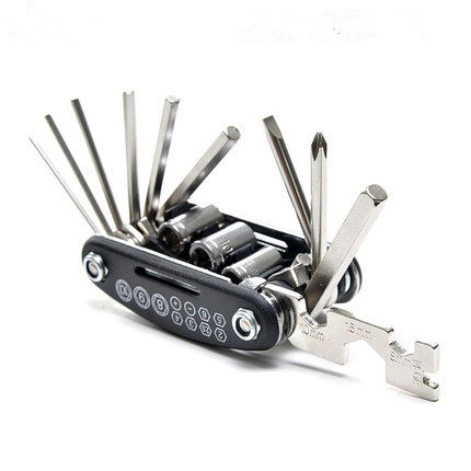 Bicycle repair combination tool Mountain bike tire repair wrench multi-function tool