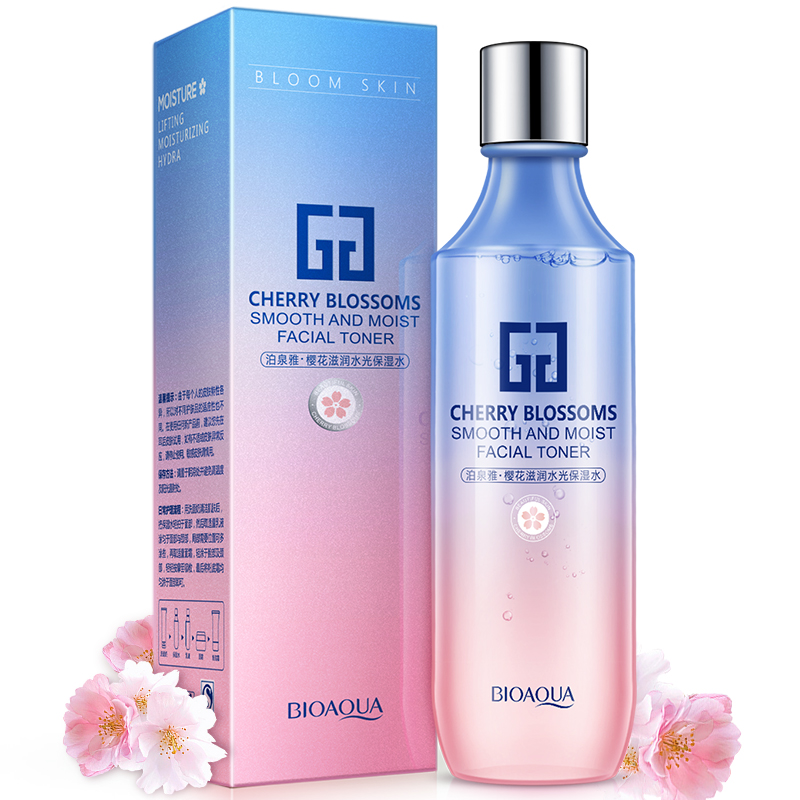 泊泉雅樱花滋润水光保湿水爽肤水温和控油化妆水女嫩肤护肤品
