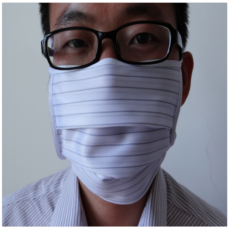 Anti-static fabric mask dust-free water washing mask electronic factory dust-cleaning breathable binding single double layer reuse