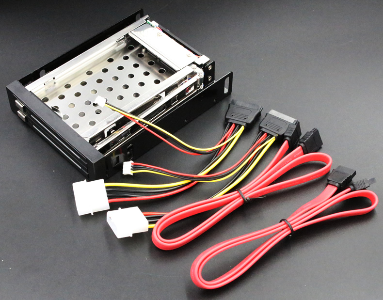 2 5-inch double layer soft-drive-position hard disc case extraction rack built-in soft drive double SATA connector