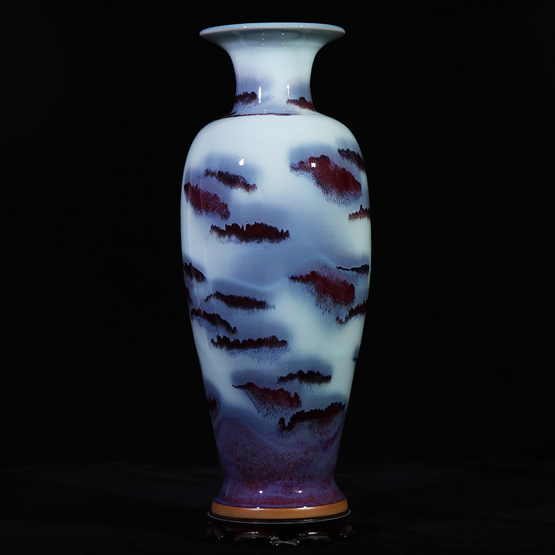 Flower of jun porcelain up jingdezhen ceramics glaze big vase classical modern home sitting room adornment handicraft furnishing articles