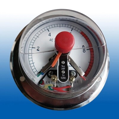 YNXC100ZT axial magnetic adjustable seismic resistant electrical joint pressure meter axial electrical contact 40mpa