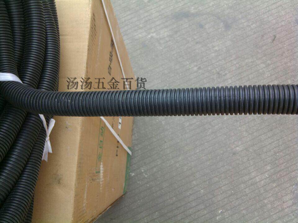 Black plastic corrugated pipe threading pipe protective pipe cable protective sleeve PE hose PE hose threading corrugated pipe