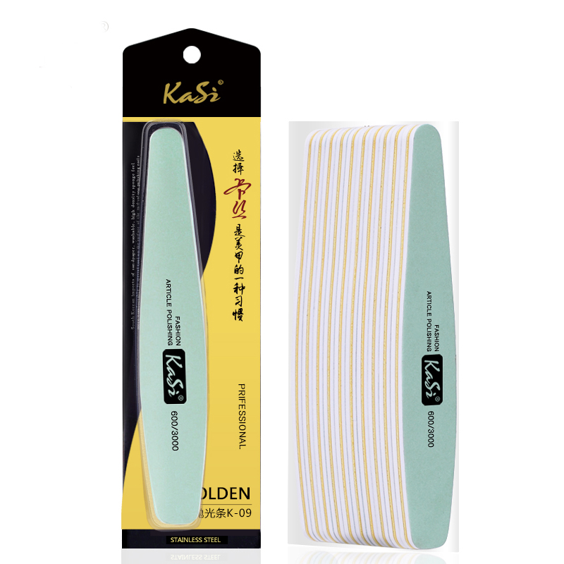 KaSi美甲两用抛光条 增亮海绵砂条打蜡膏打磨抛光美甲工具用品