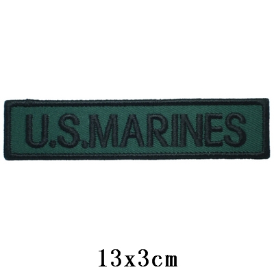 AN U.S. Marine Corps chest strip (green) cloth sticker embroidered label label cloth label custom Velcro