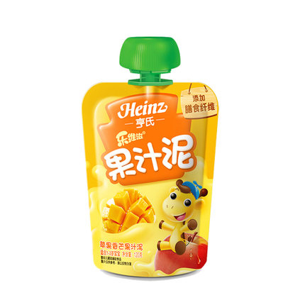 15.7 Heinz/亨氏乐维滋果汁泥 苹果香芒果汁泥120克 HS6032