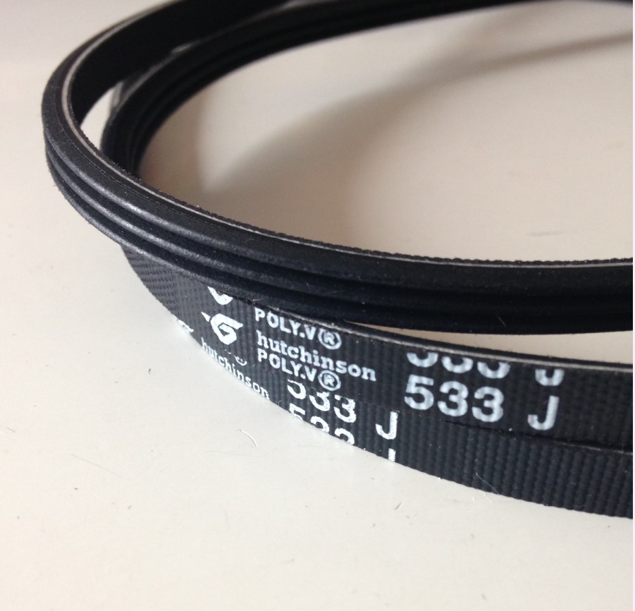 Hatkinson hutchinson poly v 533J 3PJ533 rubber ribbed belt assembly line Motor belt