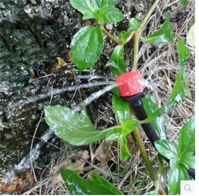 8 holes to adjust the red dripper, adjustable flow, close the detachable and washable drip irrigation head, micro-spray irrigation, drip irrigation