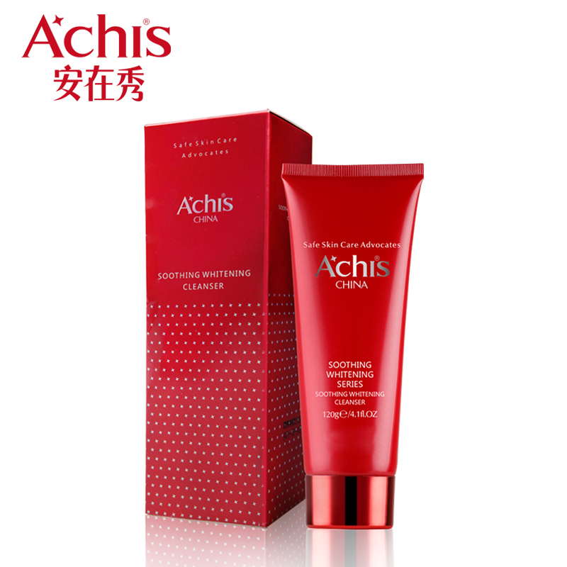 A’CHIS安在秀舒缓净白洁面乳120g 保湿收缩毛孔洗面奶正品