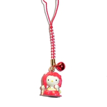 Japanese SanrioHello Kitty Kabuki series mobile phone rope bag pendant (Silver Scale)
