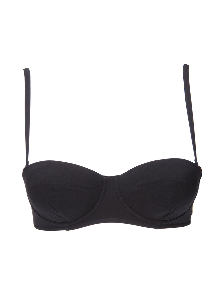 Dolce&Gabbana 黑色简约款吊带泳衣