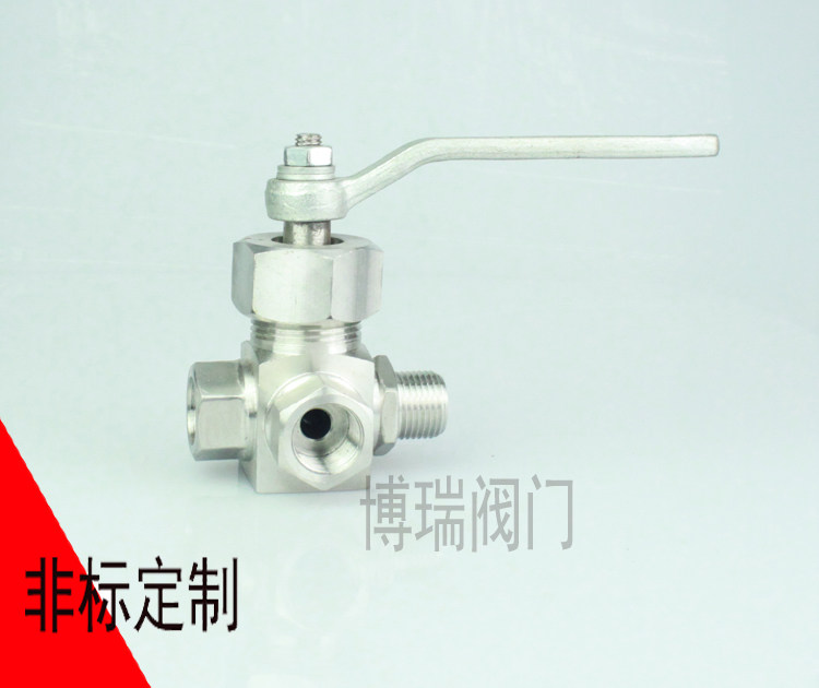 304201 pressure meter three-way screw plug valve X14H tee screw plug valve pressure meter valve tee