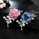Nhật Bản và Hàn Quốc trâm cài micro-khảm zircon ngọc trai vải trâm nữ khăn choàng phụ kiện pin trang sức trâm - Trâm cài huy hiệu cài áo sơ mi Trâm cài
