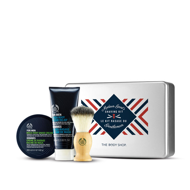 The body shop/美体小铺英国THE BODY SHOP男士剃须护理3件套礼盒