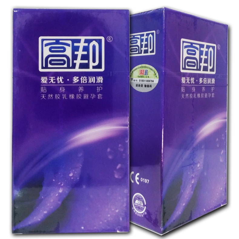 高邦避孕套  爱无优多倍润滑安全套12只 超薄超润情趣成人用品
