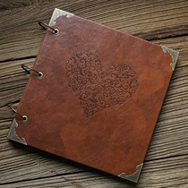Informed gift leather DIY handmade photo album creative commemorative album Sticky album romantic Valentines Day