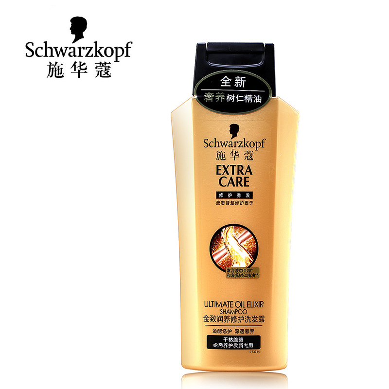 德国正品施华蔻金致润养精油洗发水 烫染受损干枯脆弱发适用200ml