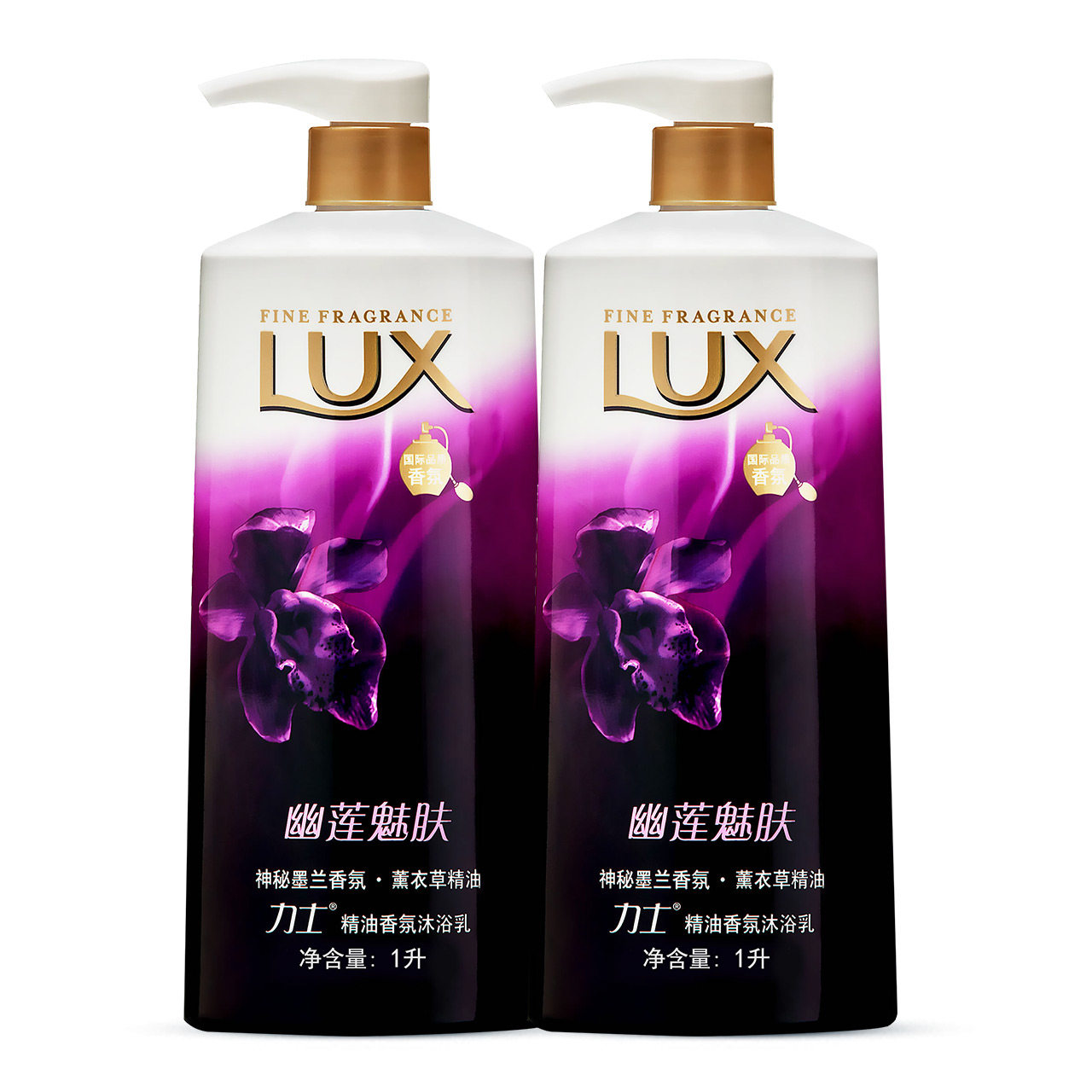 【天猫超市】 力士精油香氛幽莲魅肤沐浴乳/ 沐浴露1000ML*2