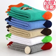 Vớ trẻ em mùa đông Khăn cotton dày bé trai và bé gái 3-5-9-12 tuổi Trẻ em vớ trẻ em