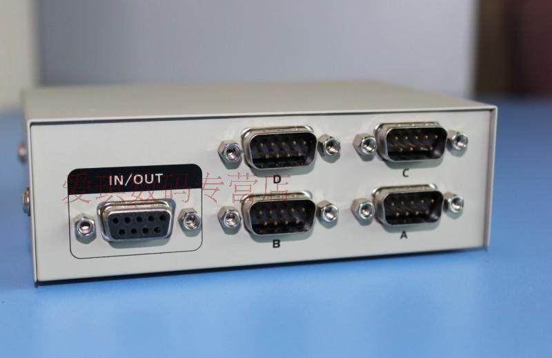 Serial port dispenser MT-232-4 4 mouth RS232 COM shareware 9-pin serial port switcher 4 in 1 out
