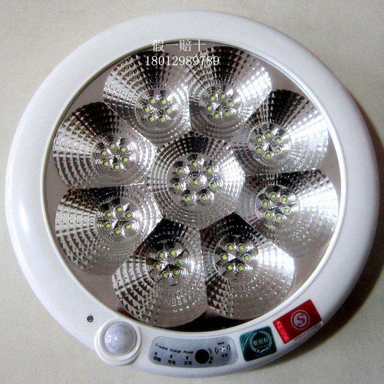 East Monarch Lighting New National Standard Fire Emergency lighting Led building Road suction top corridor Intelligent infrared human body induction lamp