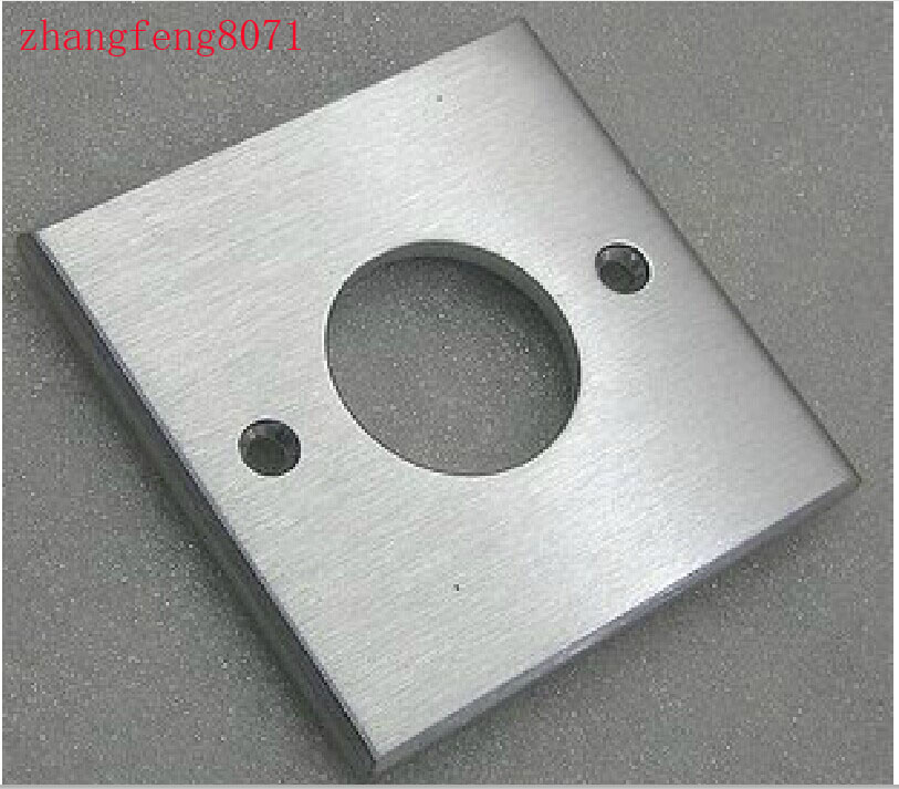 Chong crown aluminum alloy in-wall socket unit panel 5mm thick, suitable for an American86 socket core