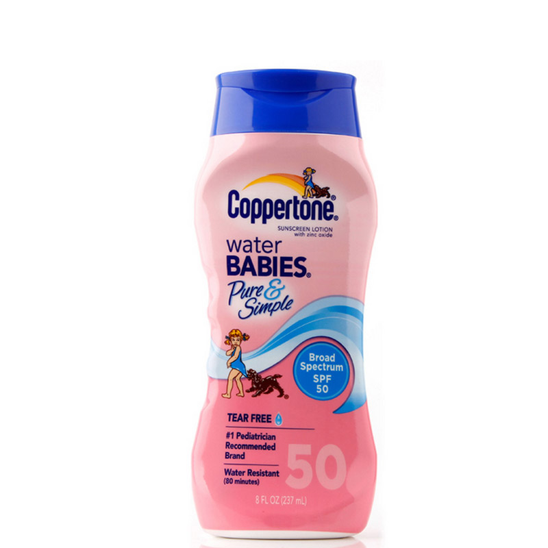 Coppertone水宝宝 无油无泪无香防晒乳 防晒霜SPF50 防水237ml