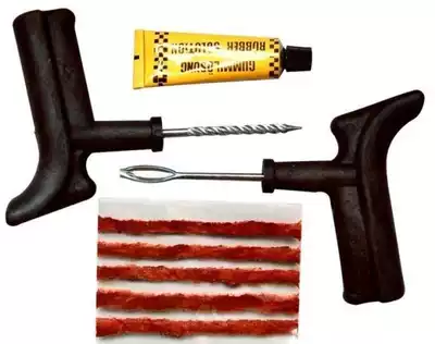 Car supplies vacuum tire maintenance repair tool universal portable tire repair kit with glue