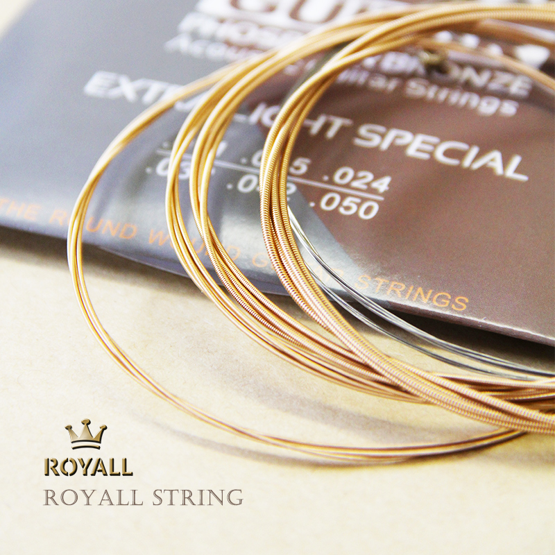 (ROYALL) Folk Guitar String Whole of Phosphorus Bronze Anti-Hand Hurts Wood Guitarist String Suit