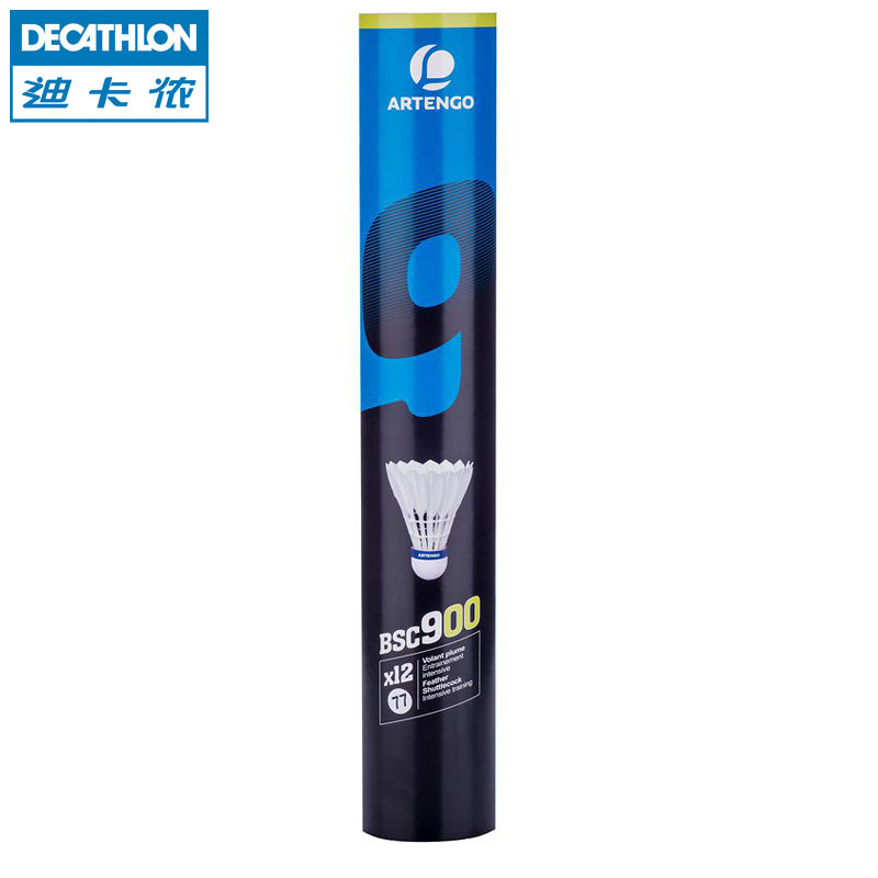 迪卡侬 比赛 羽毛球 复合软木球托 鹅毛  12只装 BT ARTENGO 900