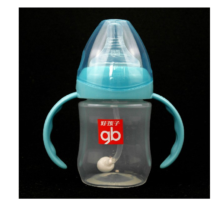 好孩子 母乳实感 宽口径 握把吸管PP宝宝奶瓶120ml