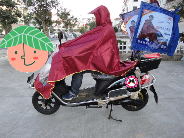 Green Source Single Single Rover Electric Locomotive Rain Clothes Ultra-Large Anti-Freeze