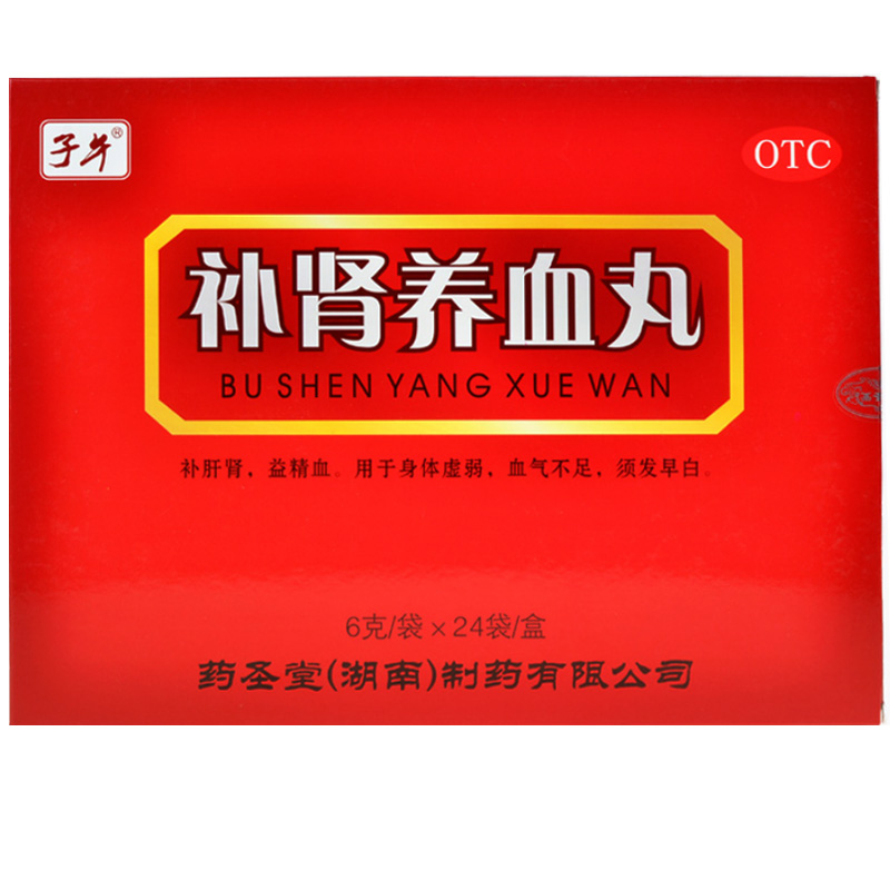 套餐19/盒】药圣堂子午 补肾养血丸24袋 补肝肾益精血血气不足