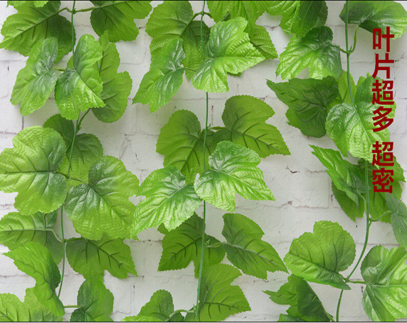 Manufacturer Wholesale Fake Flowers Large Grape Leaf Fake Vines Bar Decoration Simulation Plant Wedding Decoration Simulation Flower Vines