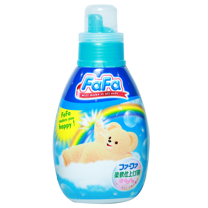 日本原装FAFA小熊衣物柔顺柔软剂600ML*抗菌除臭*抗皱*防静电