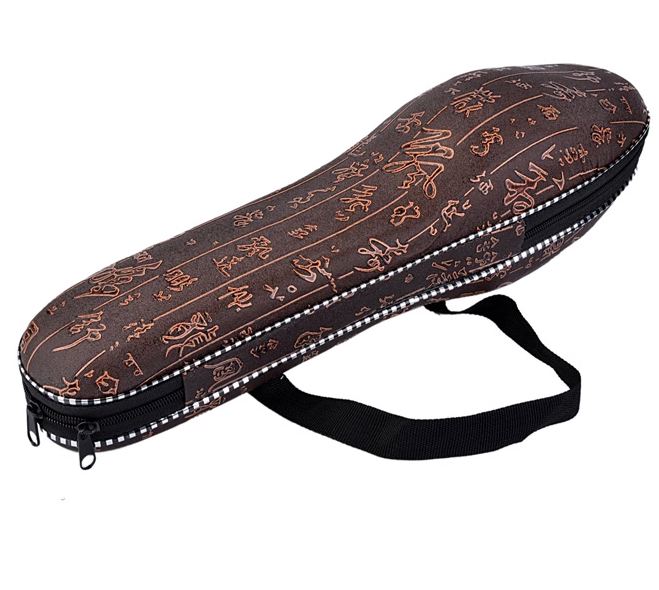 Upscale leather calligraphy Huluth box Hulusi Hooded Bag Musical Instrument Accessories