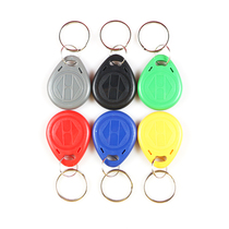 ID access control induction buckle can be copied erased and equipped with keychain. Community access IC garage parking card elevator card device