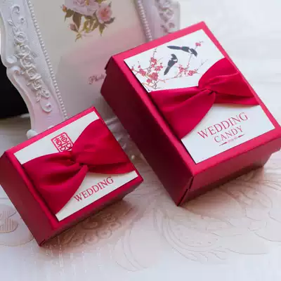 Festive candy box carton wedding Chinese style creative Red finished wedding candy box size carton China