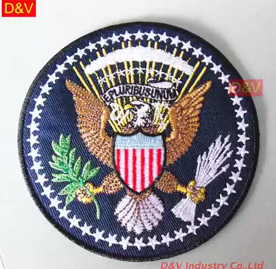 logo embroidery custom Navy badge stickers can be sewn can iron clothes hole stickers custom computer embroidery processing