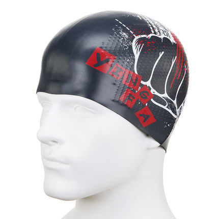 Three-dimensional cut British hair swimming cap wrinkle-free inner particles non-slip swimming cap big head is also comfortable Oh multi-color into