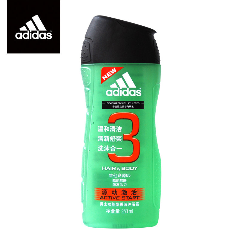【天猫超市】阿迪达斯男士沐浴露源动激活250ml沐浴加洗发二合一