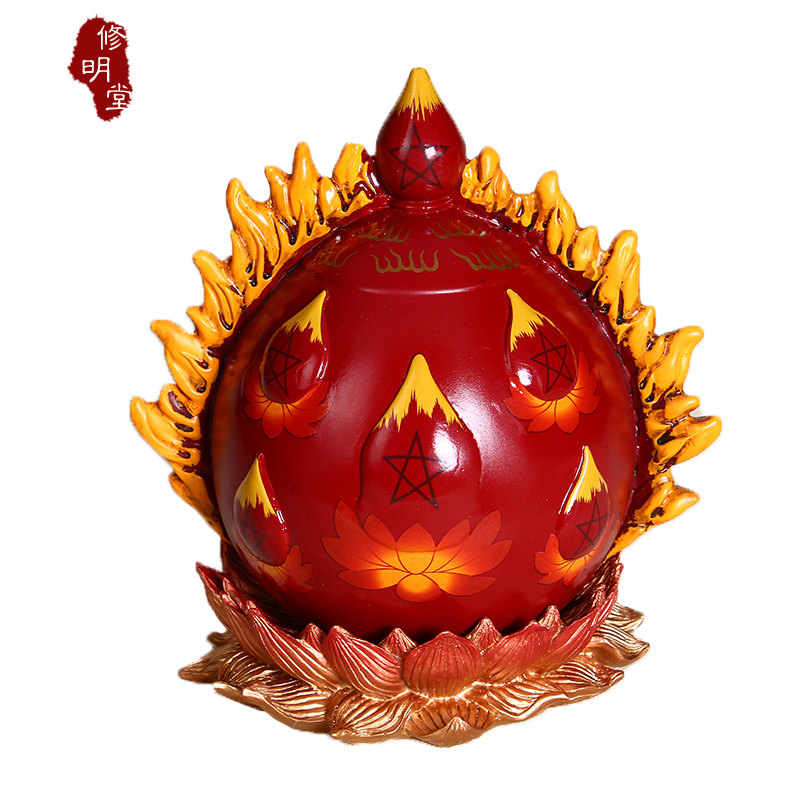 修明堂 开光八运年李居明吉祥物 化焚官非烦恼 中宫位 火炎大宝珠