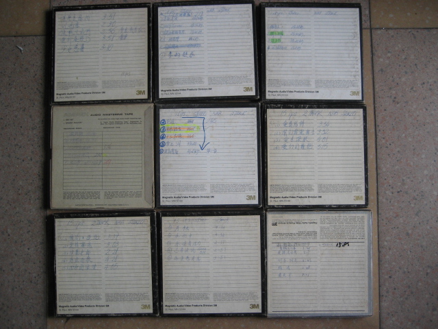 Seven-inch opening machine tape recorder tape Hong Kong and Taiwan recording studio clearance Chinese old song master tape 15-speed two-track