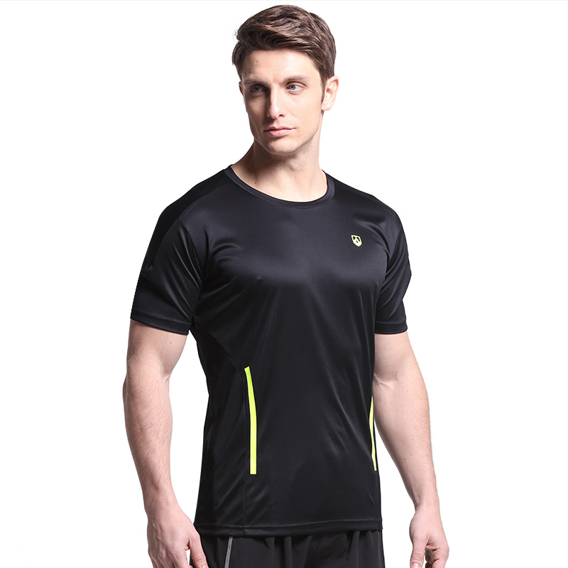 Force is sport T-shirt male short sleeve workout gym clothes speed dry casual blouse breathable round collar T-shirt