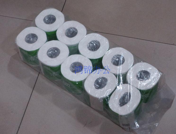 Qingfeng B22AA3 hollow roll toilet paper roll paper small roll paper facial tissue three layers 10 rolls
